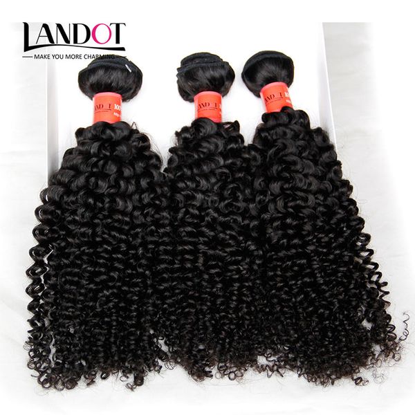 

4pcs lot 8-30inch brazilian kinky curly virgin hair grade 7a unprocessed curly human hair weave bundles natural black extensions double weft