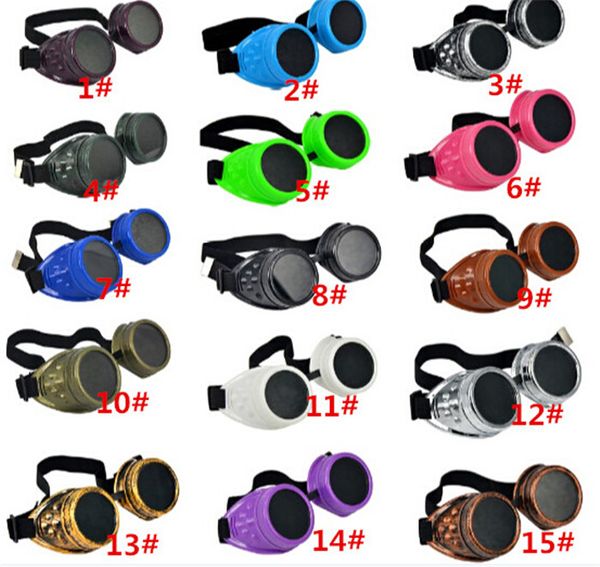 

120pc vintage punk gothic ungla e teampunk goggle gla e welding cyber travelling retro for man women d404