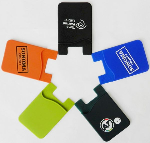 

new prefer universal silicone wallet purse business smart wallet pouch card holder smart wallet case card holder for smartphone