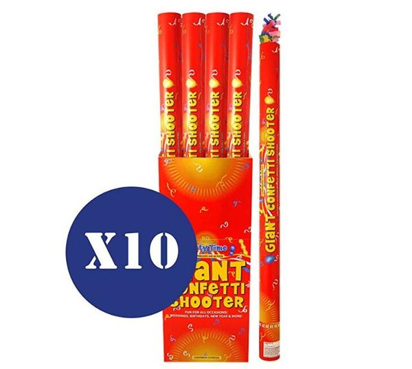 

80cm giant confetti hooter party wedding popper compre ed air cannon x10