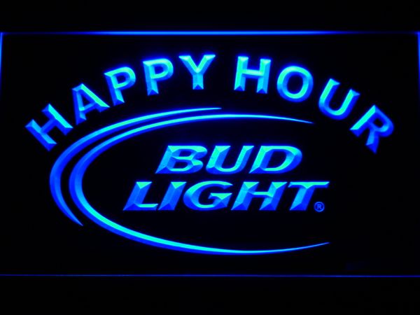

601 Bud Light Lite Beer Bar Happy Hour LED неоновый свет Вход Оптовая Dropshipping свободный корабль