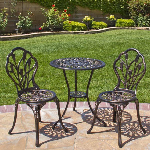 2019 Best Choice Products Cast Aluminum Patio Bistro Furniture Set