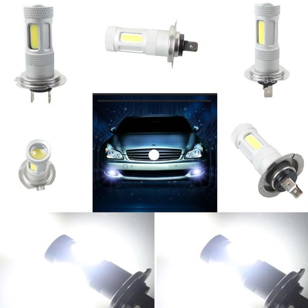 

80w fog light cob white h7 high power car led bulb drl auto lamp 8-30v bright