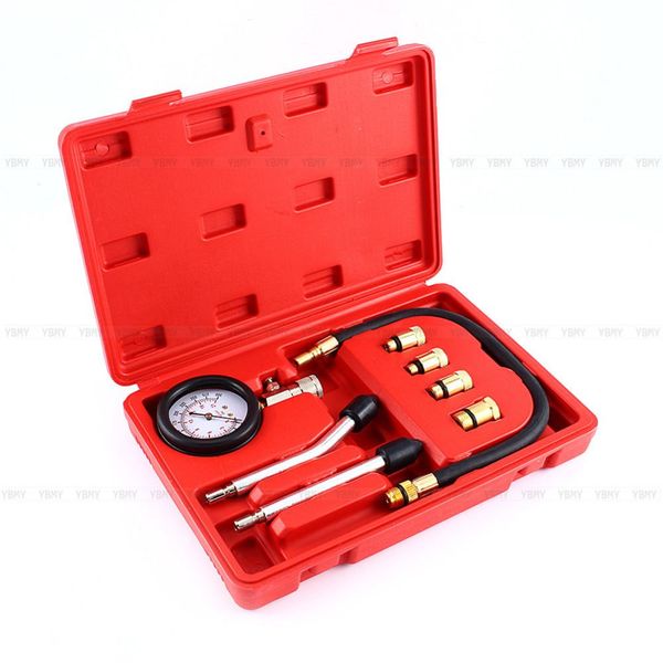 Set di strumenti per kit tester per test di compressione del motore a benzina per motocicli automobilistici di Freeshipping