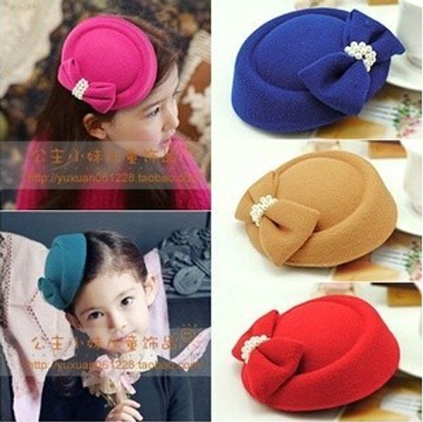 

10 color 2018 new arrival korean children bowknot cap hair bands girl accessories children headgear, Golden;silver