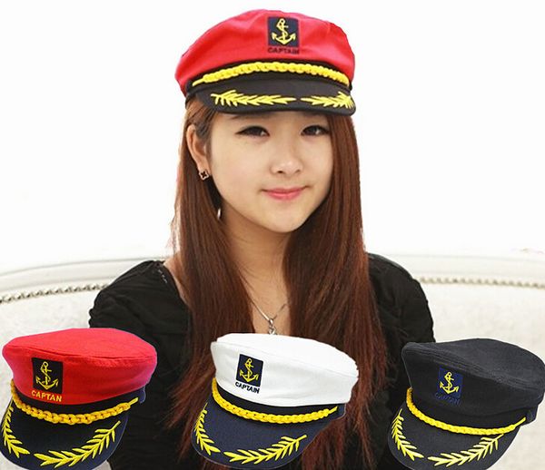 

wholesale-brand new 2015 vintage brand new korean style men flat caps uniform captain skipper sailor caps hats black white red, Blue;gray