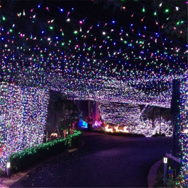 Us Stock 10m 72 Led String Outdoor Light Square Timed Us Stock 10m 72 Led String Outdoor Light Square Timed Battery With Control On