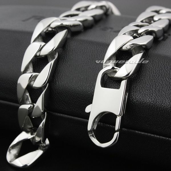 

10 lengths 316l stainless steel mens bracelet diamond curb cuban chain 5a002, Black