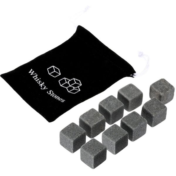 

черный 9 фланелевые мешки льда камень ледяной камень виски камень чиллеры