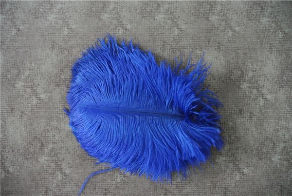 5 8inch Royal Blue Ostrich Feather Plume For Wedding Centerpiece