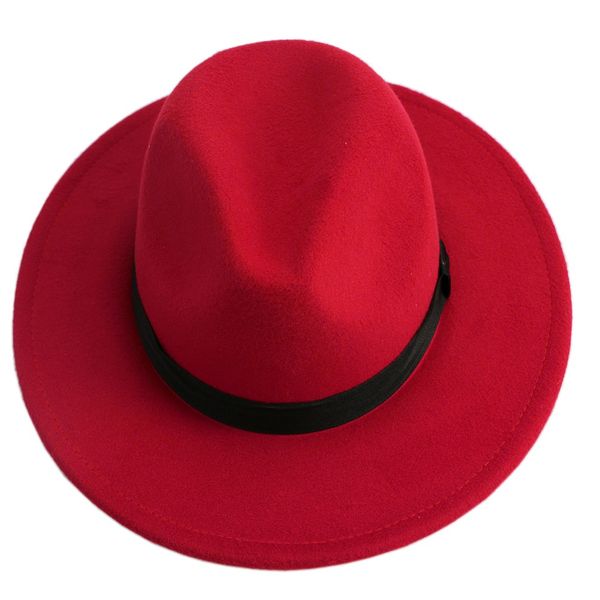 

оптовая продажа-мужчины женщины джаз бантом жесткий войлок fedora котелок панама широкополая шляпа brim gangster cap-j117, Blue;gray
