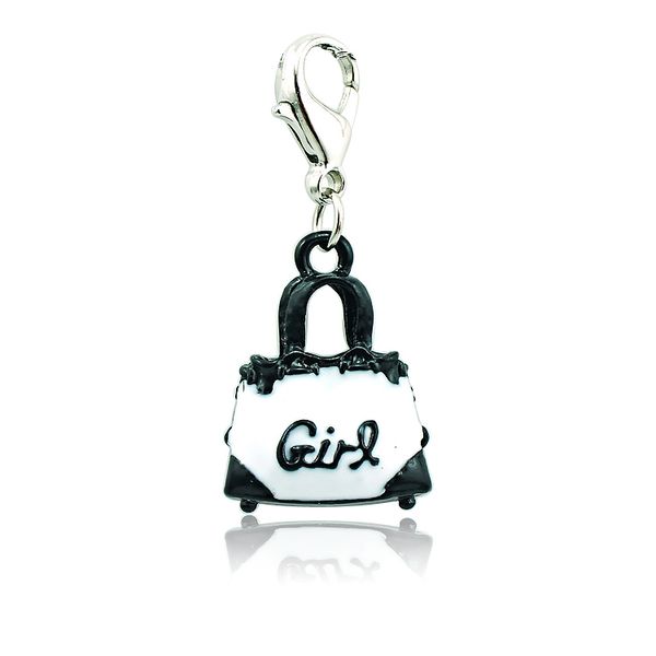 

New Arrival Fashion Charms 2 Color Girls Bag Lobster Clasp Charms DIY Pendants Jewelry Accessories Mix Color Order