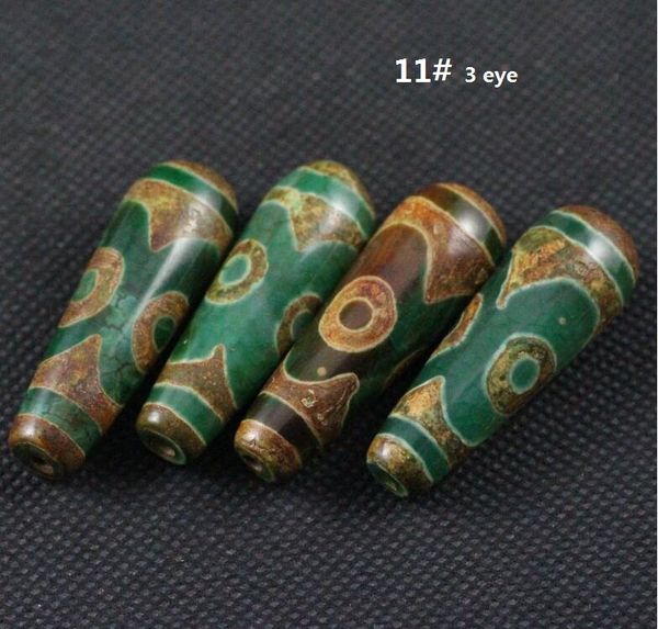 

9 eyes dzi natural agate stones beaded antique old loose beads for diy necklace pendants making accessories, Black