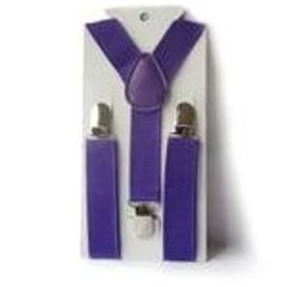 

wholesale-1.5cmx25inch "purple"kids suspenders children/boys/girls suspender elastic braces slim, Black