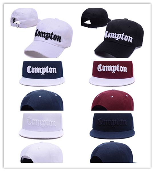 

Хорошее качество Новое прибытие моды COMPTON Snapbacks колпаки стартер compton черный самые