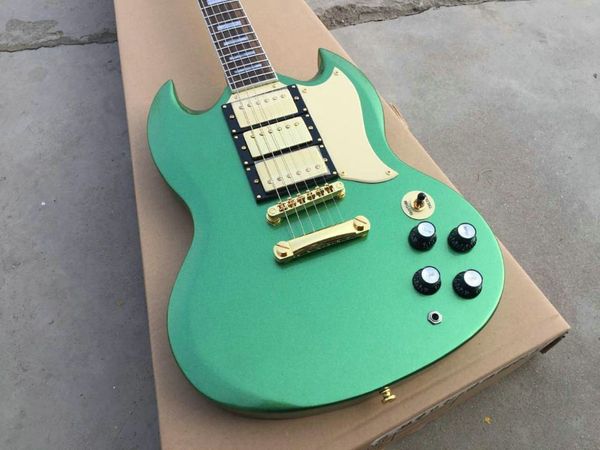 

Cu tom hop green g 3 pickup electric guitar new arrival whole ale guitar cu tom guitar