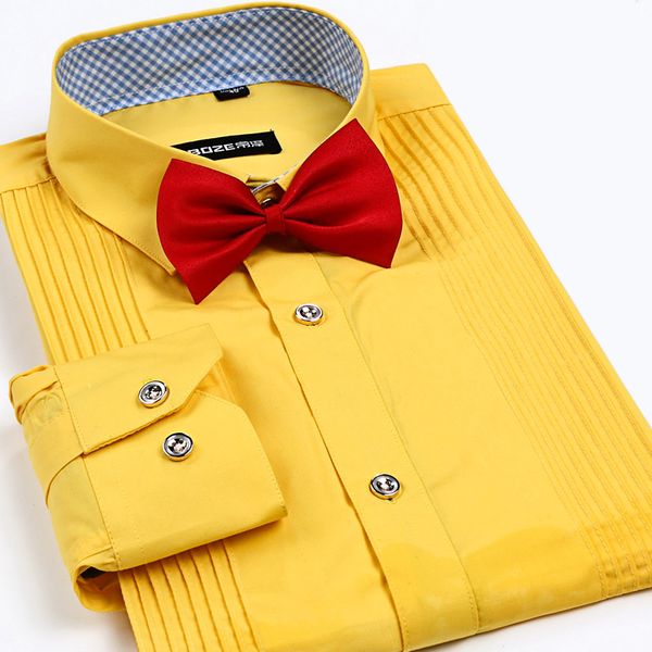 

wholesale-new arrival men dress shirts tuxedo shirts male wedding bridegroom shirt fashion 2016 4xl mens shirts, White;black