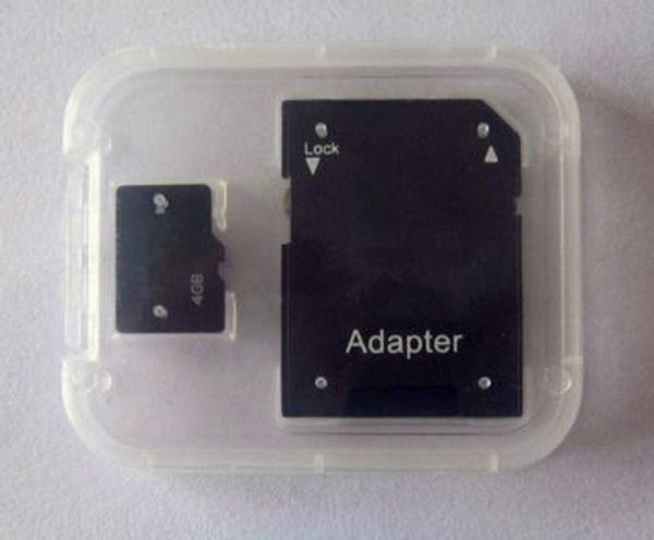 Cartão real do TF da memória de 100% 4GB com o adaptador para o PC da tabuleta MP3 / 4/5 do telefone celular