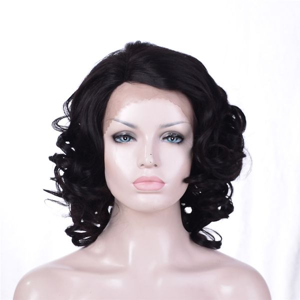 Kabell African American Fashion Wigs Lace Front Wigs Black Short