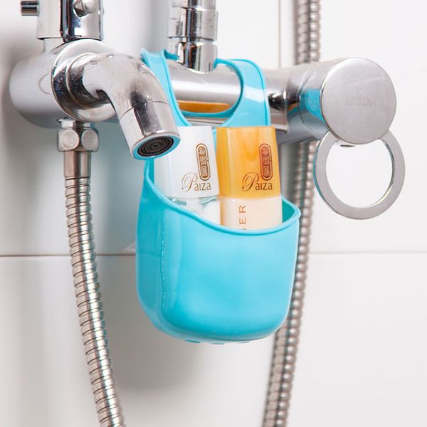 

wholesale-new sponge holder bag tool kitchen sink bathroom hanging organizer storage strainer #71178