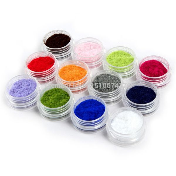 

wholesale-12 color velvet flocking powder nail art decoration acrylic polish tips manicure aling, Silver;gold