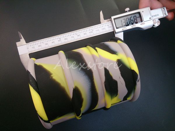 

Big 500ml silicone oil barrel container jars dab wax vaporizer oil rubber drum shape container large food grade dry herb herbal DHL