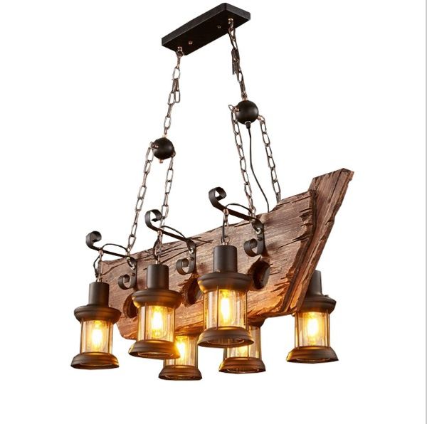 Designer S Lamp Brand Retro Industrial Pendant Lamp 6 Head Old