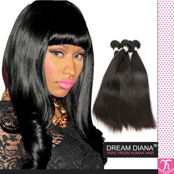 Dream Diana Hair Products Grade 6a Brazilian Straight Remy Virgin