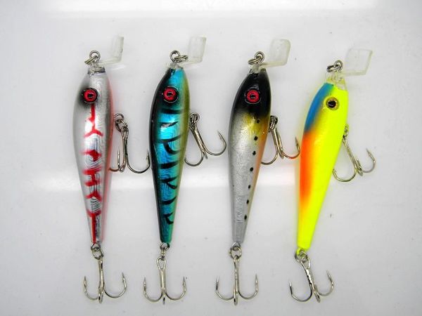 

new plastic laser minnow crankbait lures hooks baits 10.3g 8.5cm wobbler flat mouth design fishing lure