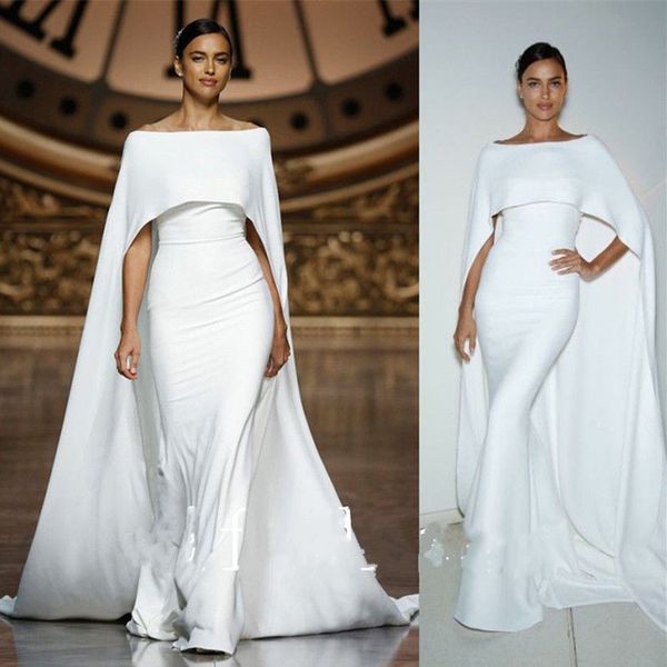 

старинные белые русалка вечерние платья с накидкой длинные элегантные платья без бретелек выпускного вечера дешевые 2018 новое вечернее плат, Black;red