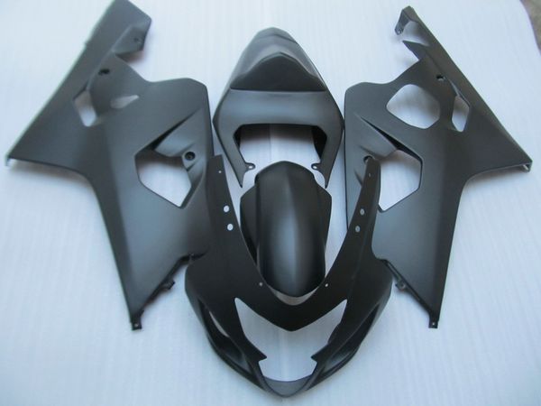 Einspritzverkleidungs-Bodykit für 2004 2005 Suzuki GSXR600 750 GSXR600 GSXR750 K4 04 05 GSXR 600 750 Mattschwarze Verkleidungen + Geschenke SV12