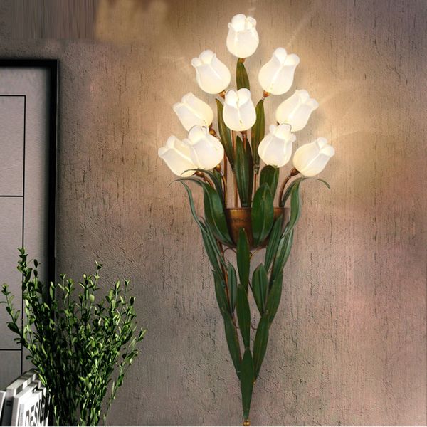 

living room wall lamp vintage creative personality of modern european background simple aisle light bedroom bedside wall lamps