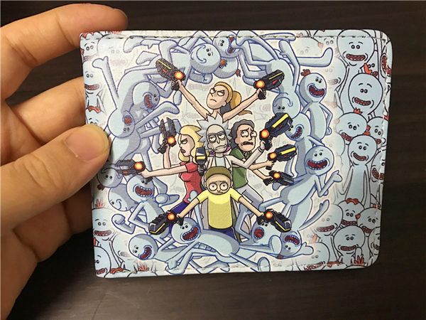 

Аниме Рик и Морти Пу Кошелек Карточка Держатель Паспорт Обложка Короткое Кошелек