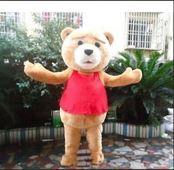 2018 Vendita calda Ted Teddy Bear Movie Personaggio dei cartoni animati Costume della mascotte dell'evento