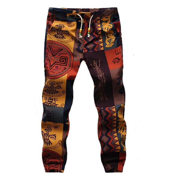 

оптовая продажа-2015 летняя печать мужские шаровары модные личности случайные хип-хоп танец мужские брюки бегунов тренировочные брюки, Black