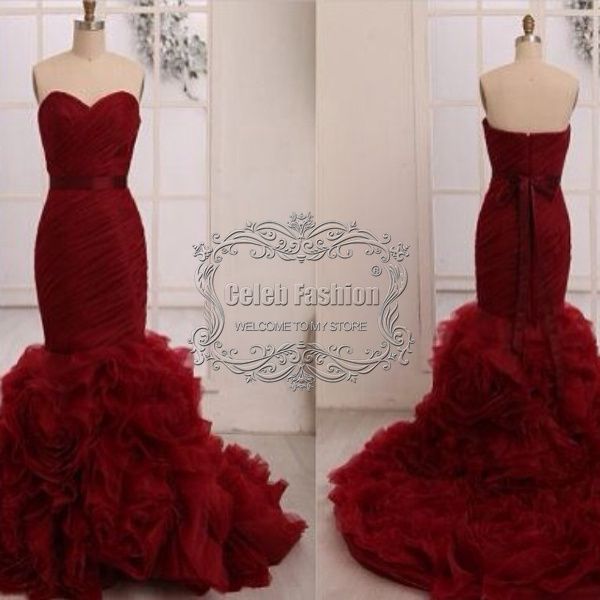 

Платье De Noiva Sweetheart Off Должен ли гофрирования лиф Цветочный шлейф Длинные Русалка С