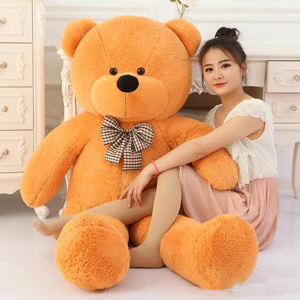 

100 Cotton Light Brown Giant 100cm Cute Plush Teddy Bear Huge Soft TOY