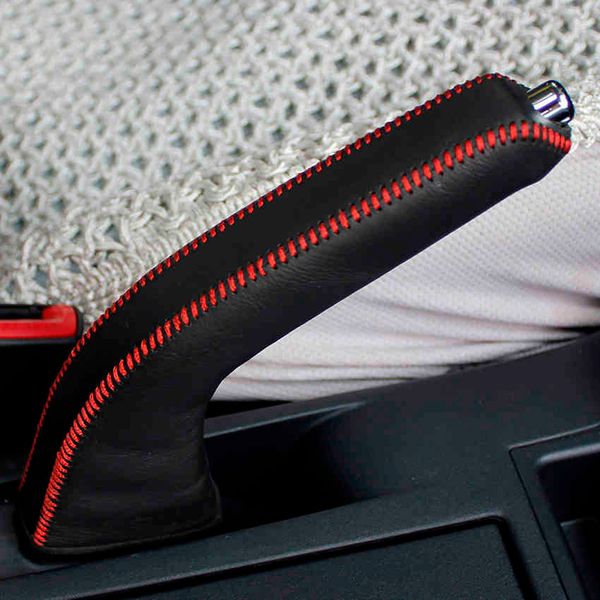 

case for mitsubishi lancer-ex handbrake cover car styling genuine leather handbrake grips interior decoration accessories lever co299m