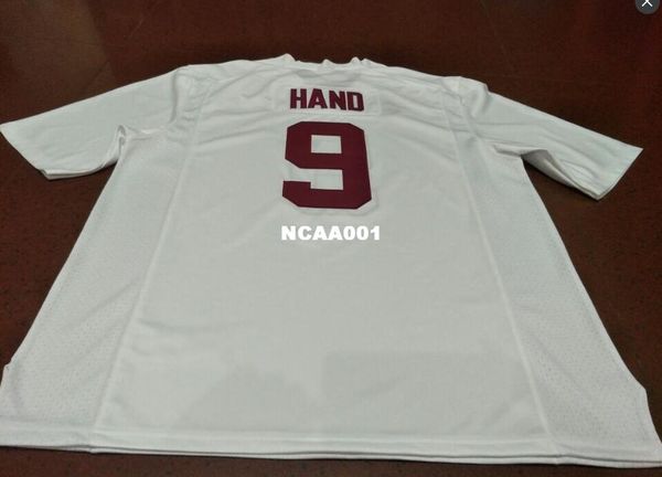 

men #9 da'shawn hand alabama crimson tide red black white college jersey or custom any name or number jersey, Black;red