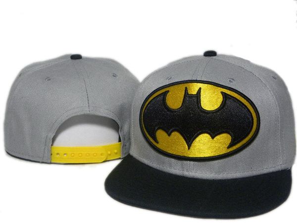 

grey black adult cartoon character Snapback Caps Hat Super Man Adjustable Hip Hop Casual Batman Baseball Cap Hats for Men Women DDMY