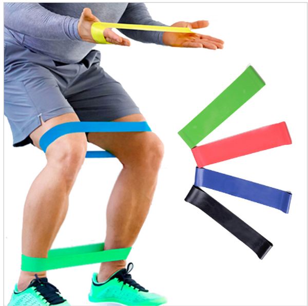 

4 levels resistance bands gym yoga strength training fitness band elastic rubber resistance loop crossfit exercise equipment