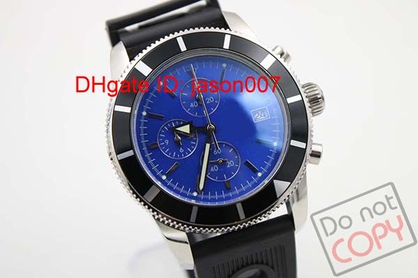 

горячие продажи роскошный швейцарский бренд часы кварцевые хронограф superocean heritage special edition мужские cassic наручные часы черный, Slivery;brown