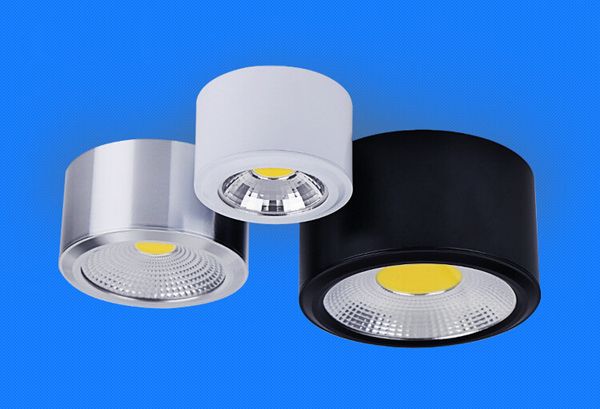 

20pcs/lot 5w 10w dimmable 2800-7000k cob led downlight round, clothing, exhibition, decorative lighting ceiling down light