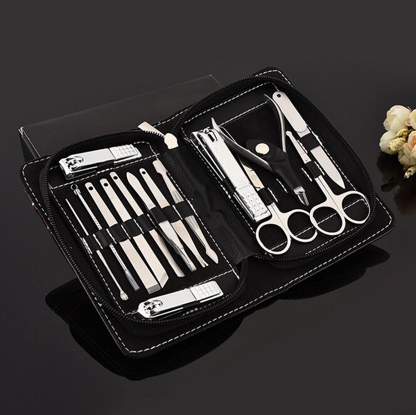 15 in 1 Maniküre Set Professionelles Nagel Clipper Fingerzellennägel Art Beauty Tools Schere Messer Bestes Geschenk für Sie