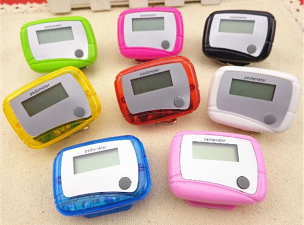 

New arrival pocket lcd pedometer mini ingle function pedometer tep counter lcd run tep pedometer digital walking counter with package dhl