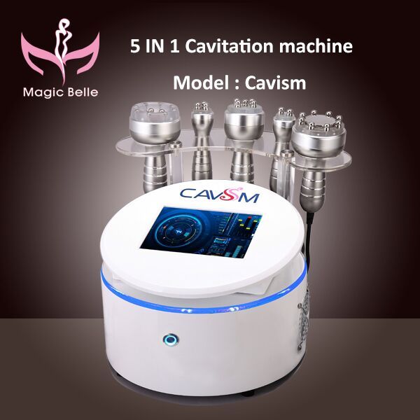 

vacuum rf 40k cavitation slimming machine/5 handles cavism/portable cavitation machine, Black;white