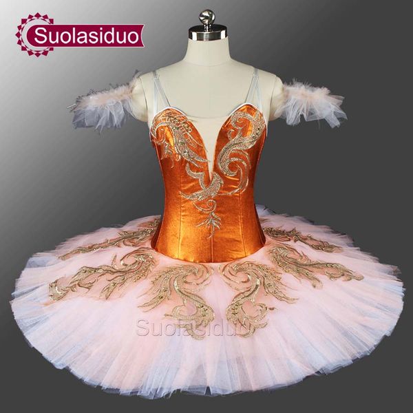 

взрослые женщины оранжевый профессиональный пачка классический блин балетные костюмы фея балетная пачка пользовательские sd0077, Black;red