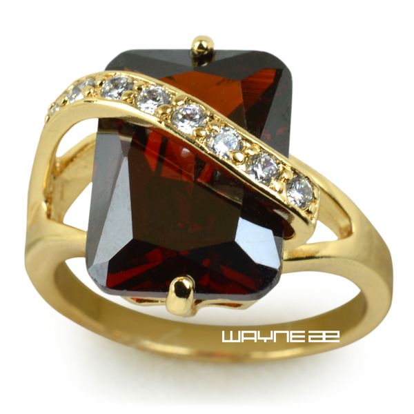 

дамы 18k золото заполненное обручальное кольцо (r288) сз 7-10, Silver