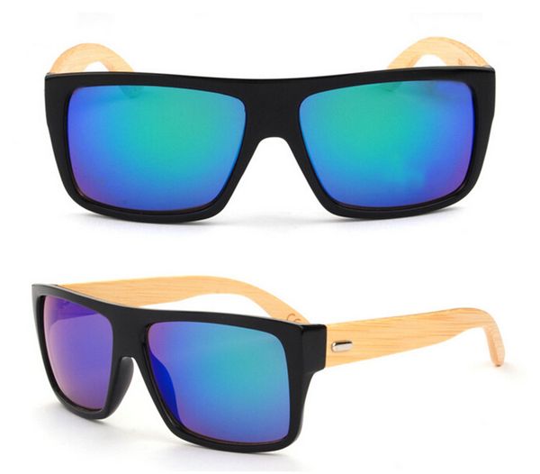 

hand mirror sunglasses designer wooden bamboo style made eyewear real temples natrual wooden 6pcs/lot polarized coating sunglasses glas rcnt, White;black