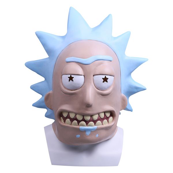 

Rick Cosplay Masks Rick and Morty Full Head Adult Latex Helmets Halloween Party Mask Props Christmas Gift